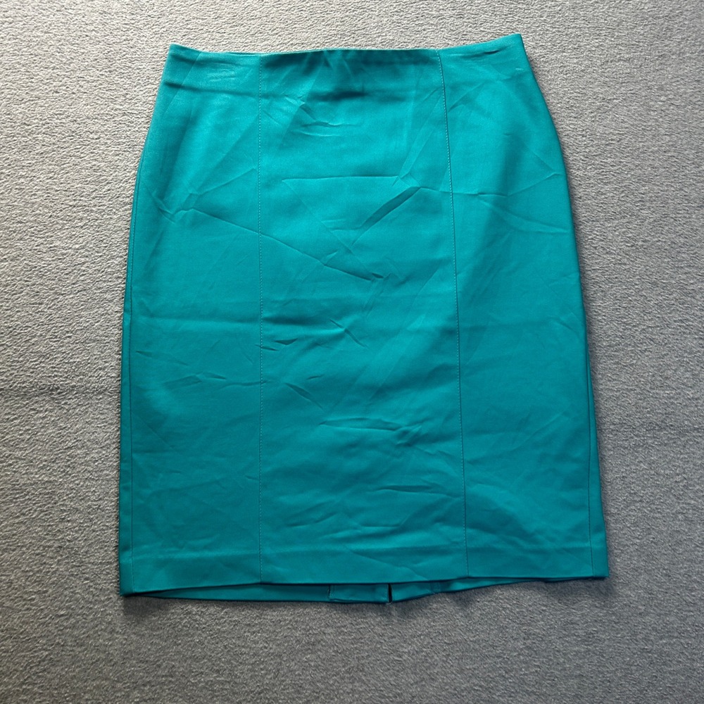 Van Heusen Pencil Skirt Womens Size 4 Teal Career Stretchโ Office Wear Style